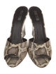 Paris Texas Leather Animal Print Slides