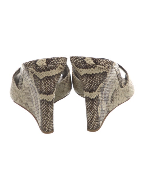 Paris Texas Leather Animal Print Slides