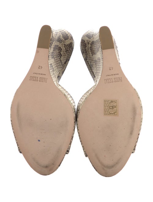 Paris Texas Leather Animal Print Slides