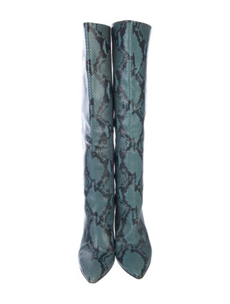 Paris Texas Embossed Leather Animal Print Boots