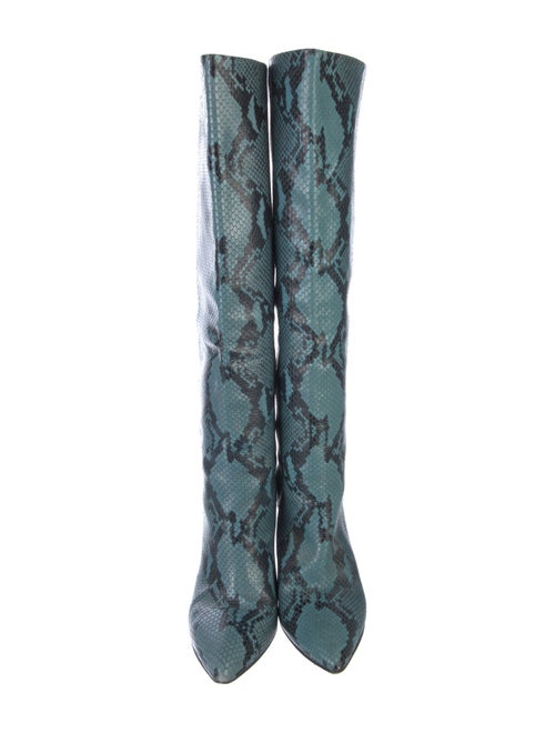 Paris Texas Embossed Leather Animal Print Boots