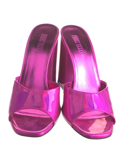 Paris Texas Patent Leather Slides