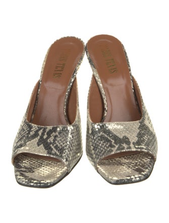 Paris Texas Animal Print Slides