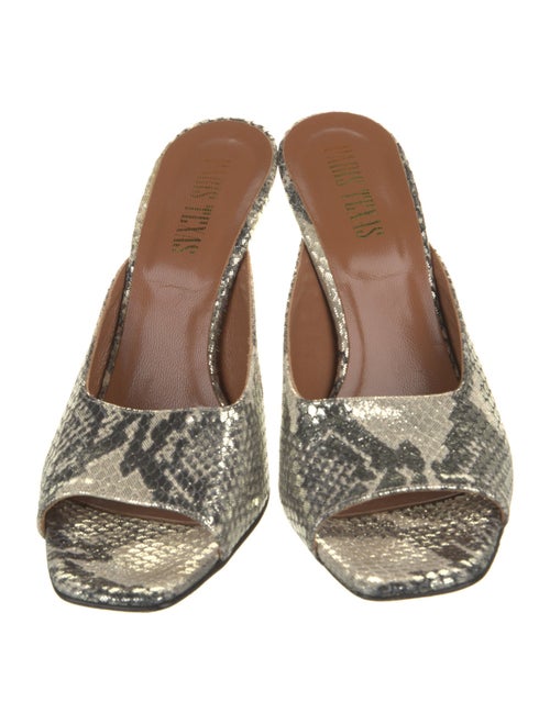 Paris Texas Animal Print Slides