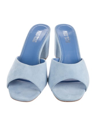 Paris Texas Suede Slides