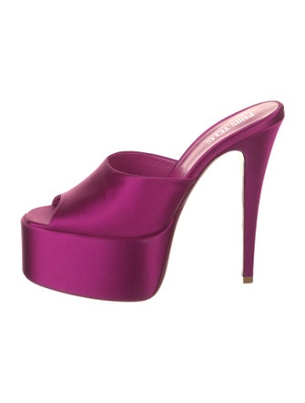 Paris Texas Satin Mules