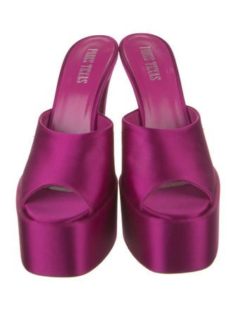 Paris Texas Satin Mules