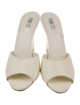 Paris Texas Leather Slides