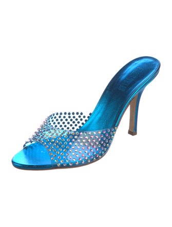 Paris Texas PVC Crystal Embellishments Slides