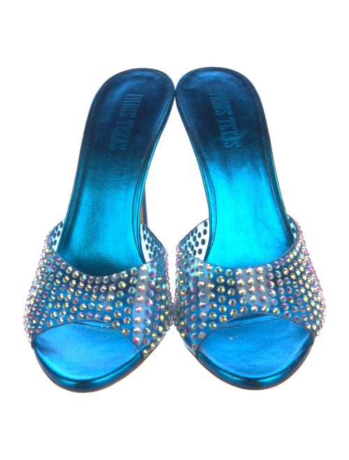 Paris Texas PVC Crystal Embellishments Slides