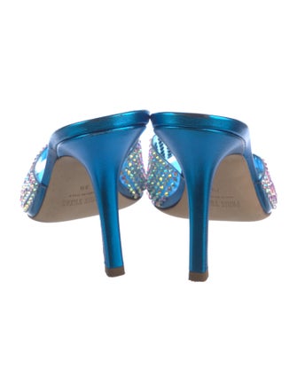 Paris Texas PVC Crystal Embellishments Slides