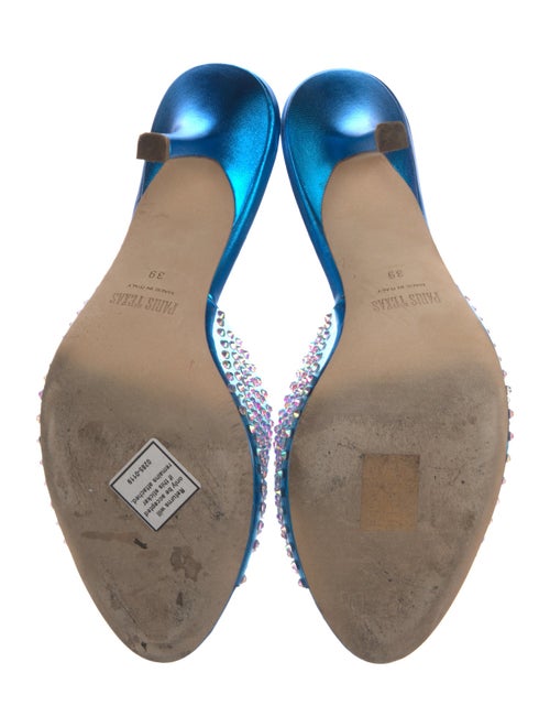 Paris Texas PVC Crystal Embellishments Slides