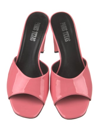 Paris Texas Patent Leather Slides