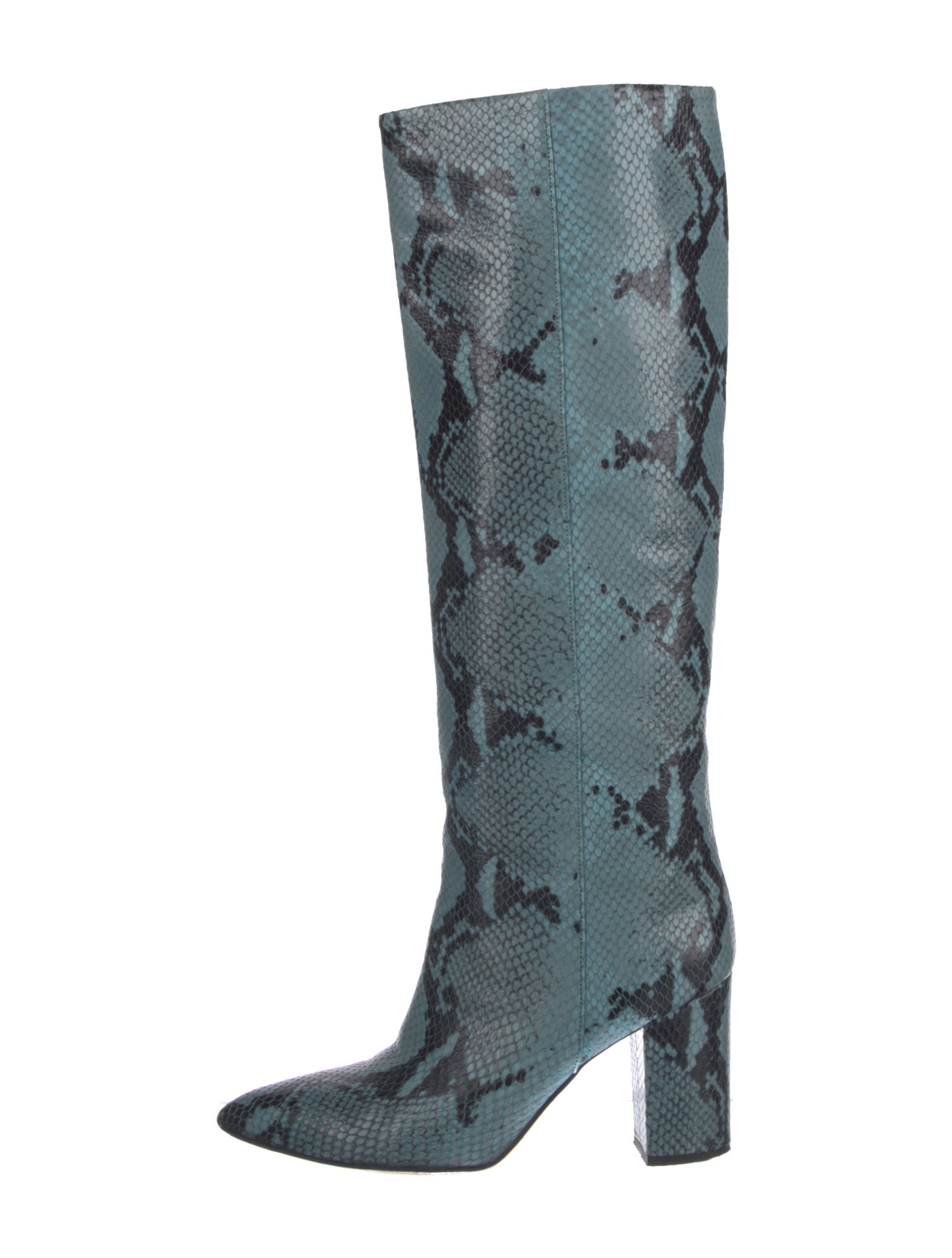 Paris Texas Snakeskin Animal Print Boots