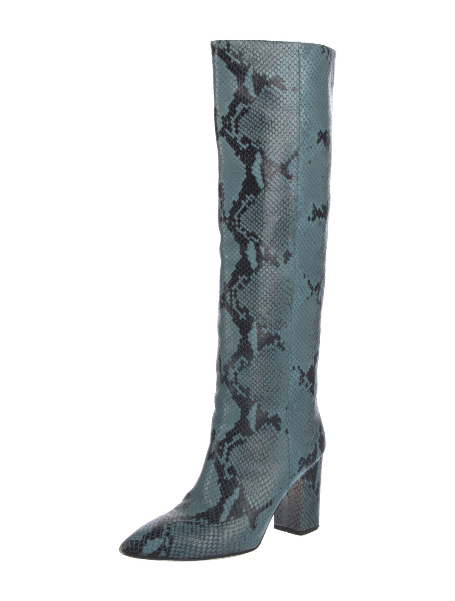Paris Texas Snakeskin Animal Print Boots
