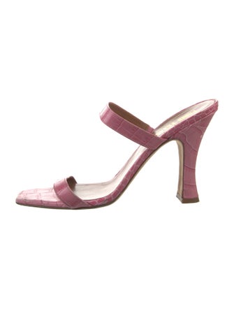 Paris Texas Leather Slides