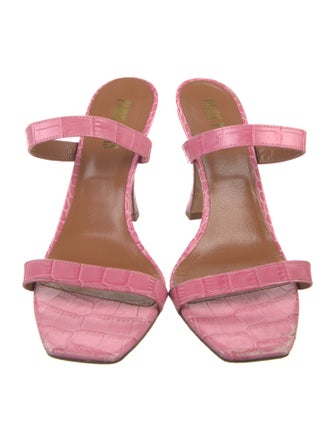 Paris Texas Leather Slides