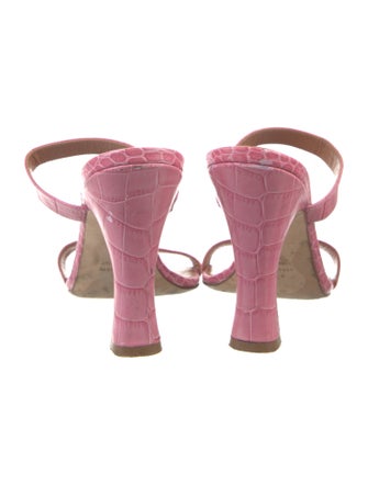 Paris Texas Leather Slides