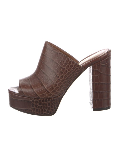 Paris Texas Leather Slides