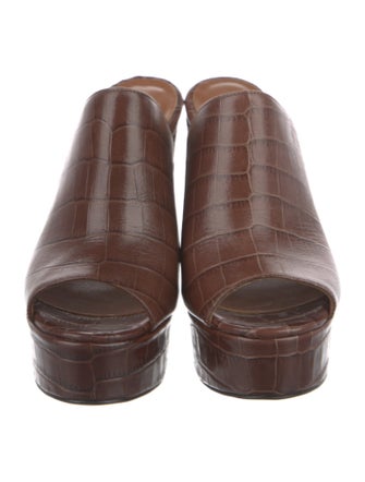 Paris Texas Leather Slides