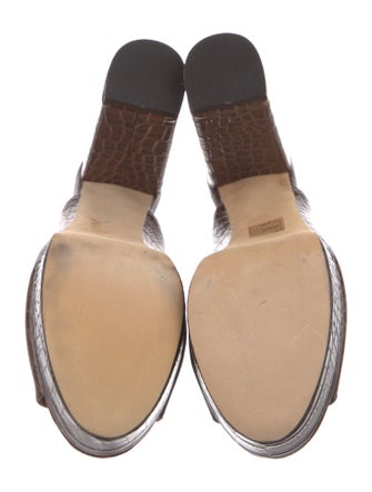 Paris Texas Leather Slides