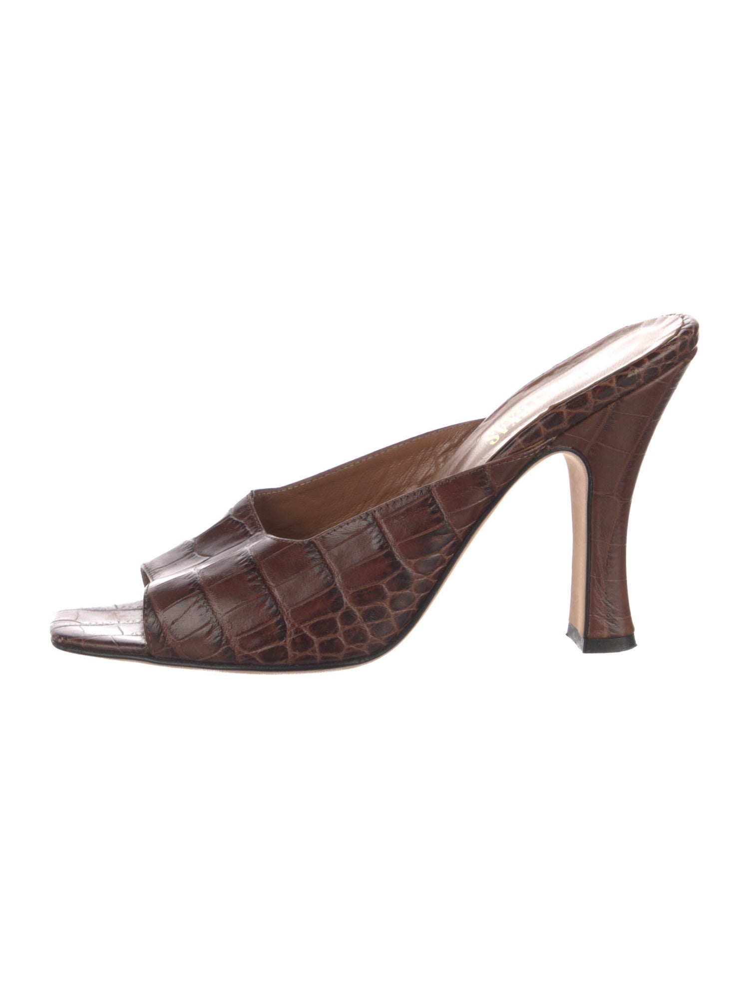 Paris Texas Leather Slides