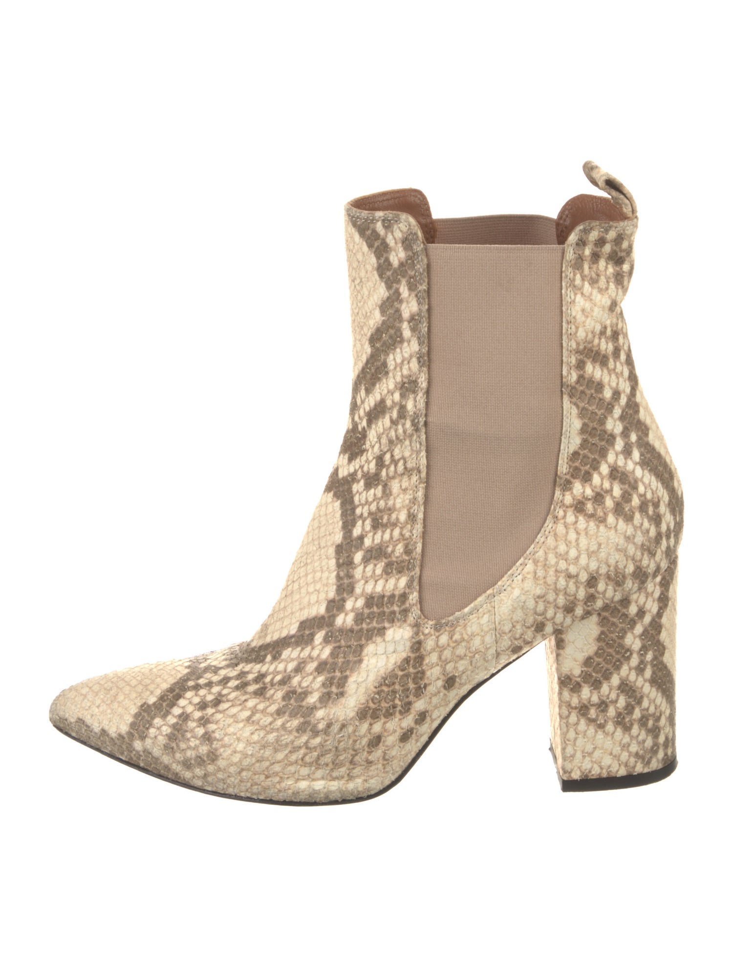 Paris Texas Leather Animal Print Chelsea Boots