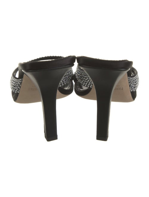 Paris Texas Suede Crystal Embellishments Slides