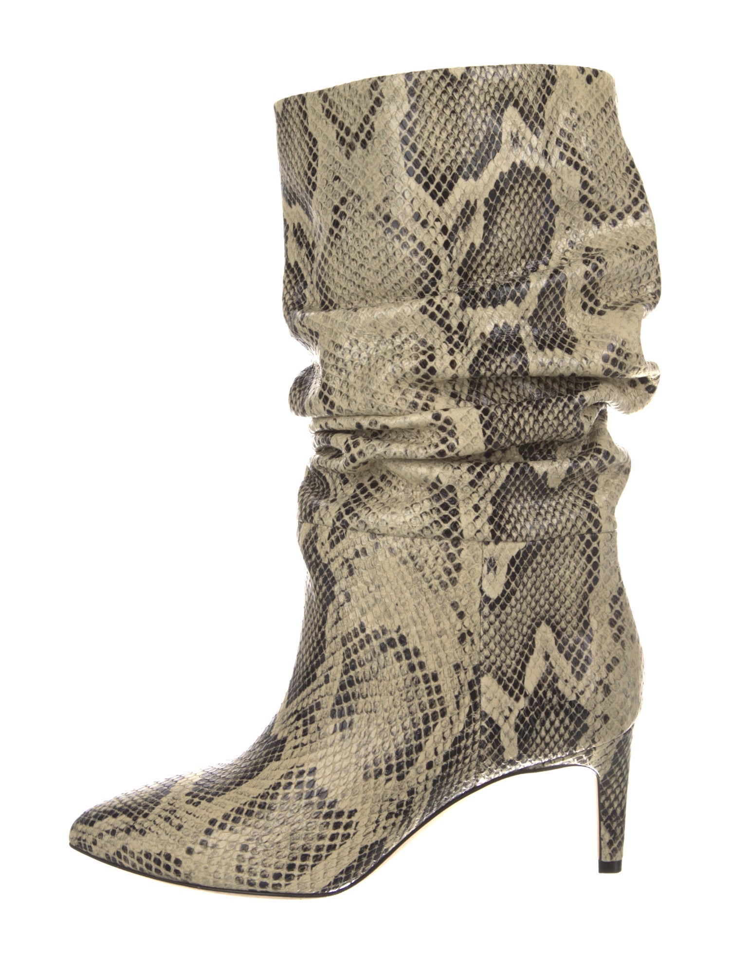 Paris Texas Leather Animal Print Boots