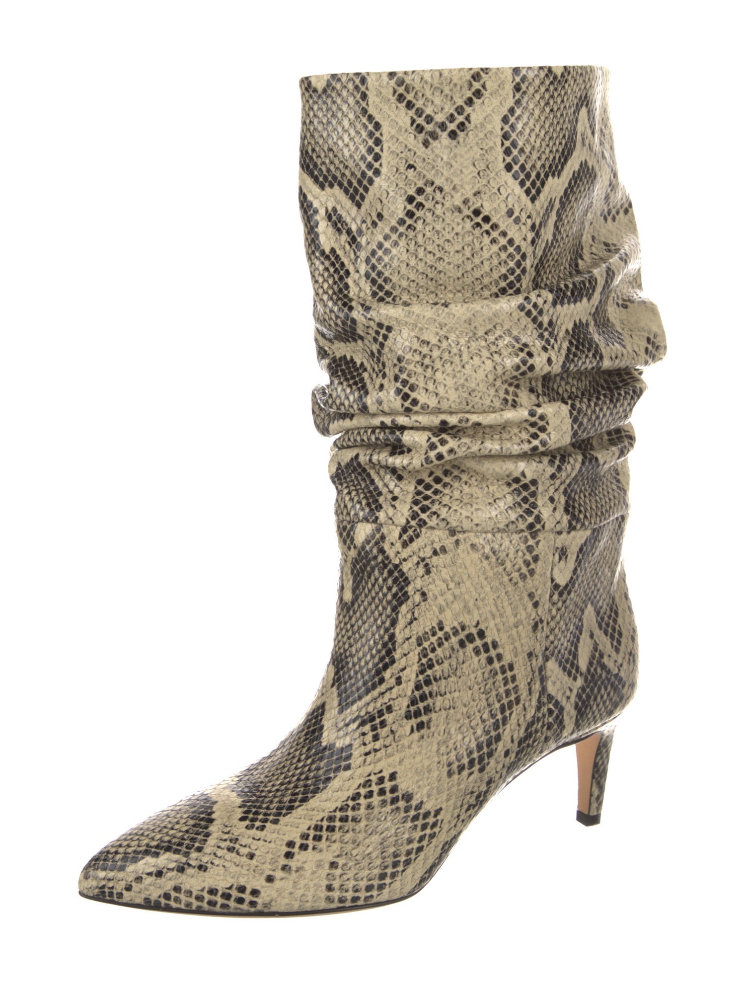 Paris Texas Leather Animal Print Boots
