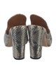 Paris Texas Leather Animal Print Slides
