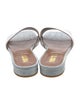 Paris Texas Embossed Leather Slides