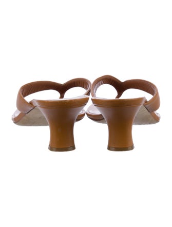 Paris Texas Leather Slides