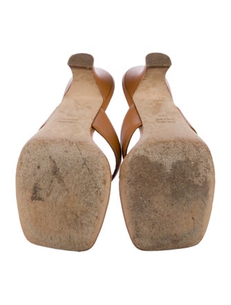 Paris Texas Leather Slides