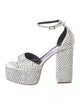 Paris Texas Suede Crystal Embellishments Sandals