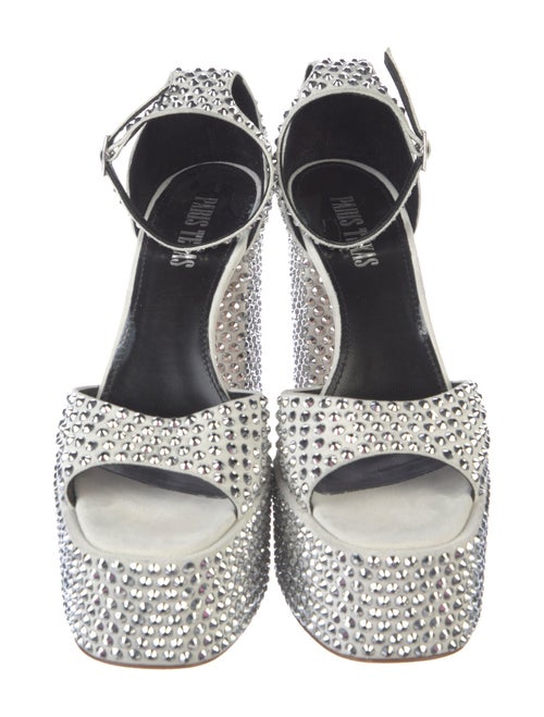 Paris Texas Suede Crystal Embellishments Sandals