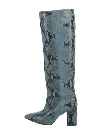 Paris Texas Embossed Leather Animal Print Boots