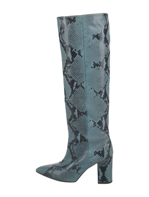 Paris Texas Embossed Leather Animal Print Boots
