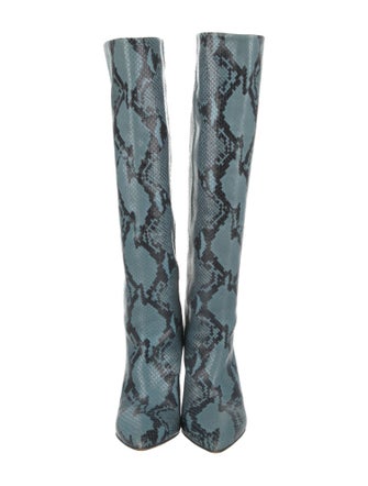 Paris Texas Embossed Leather Animal Print Boots