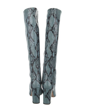 Paris Texas Embossed Leather Animal Print Boots