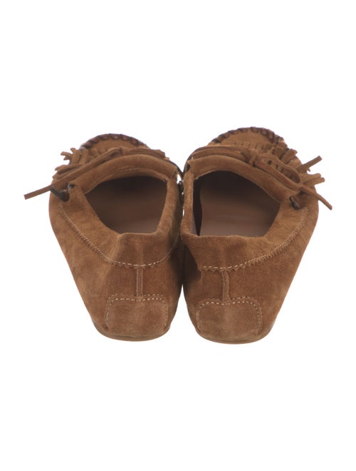 Paris Texas Suede Whipstitch Trim Moccasins