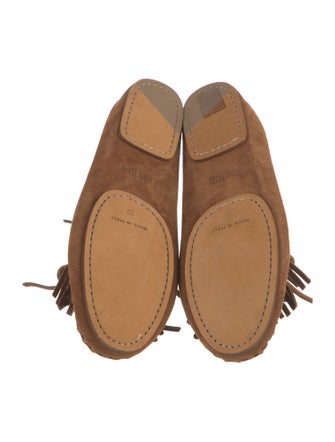 Paris Texas Suede Whipstitch Trim Moccasins