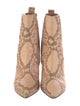 Paris Texas Leather Animal Print Chelsea Boots