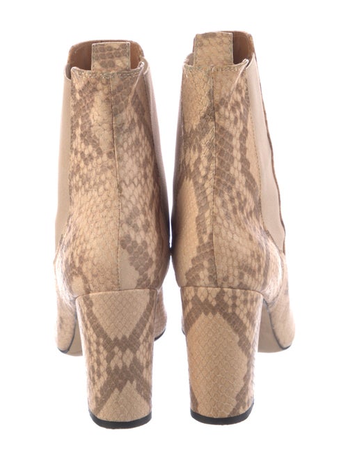 Paris Texas Leather Animal Print Chelsea Boots