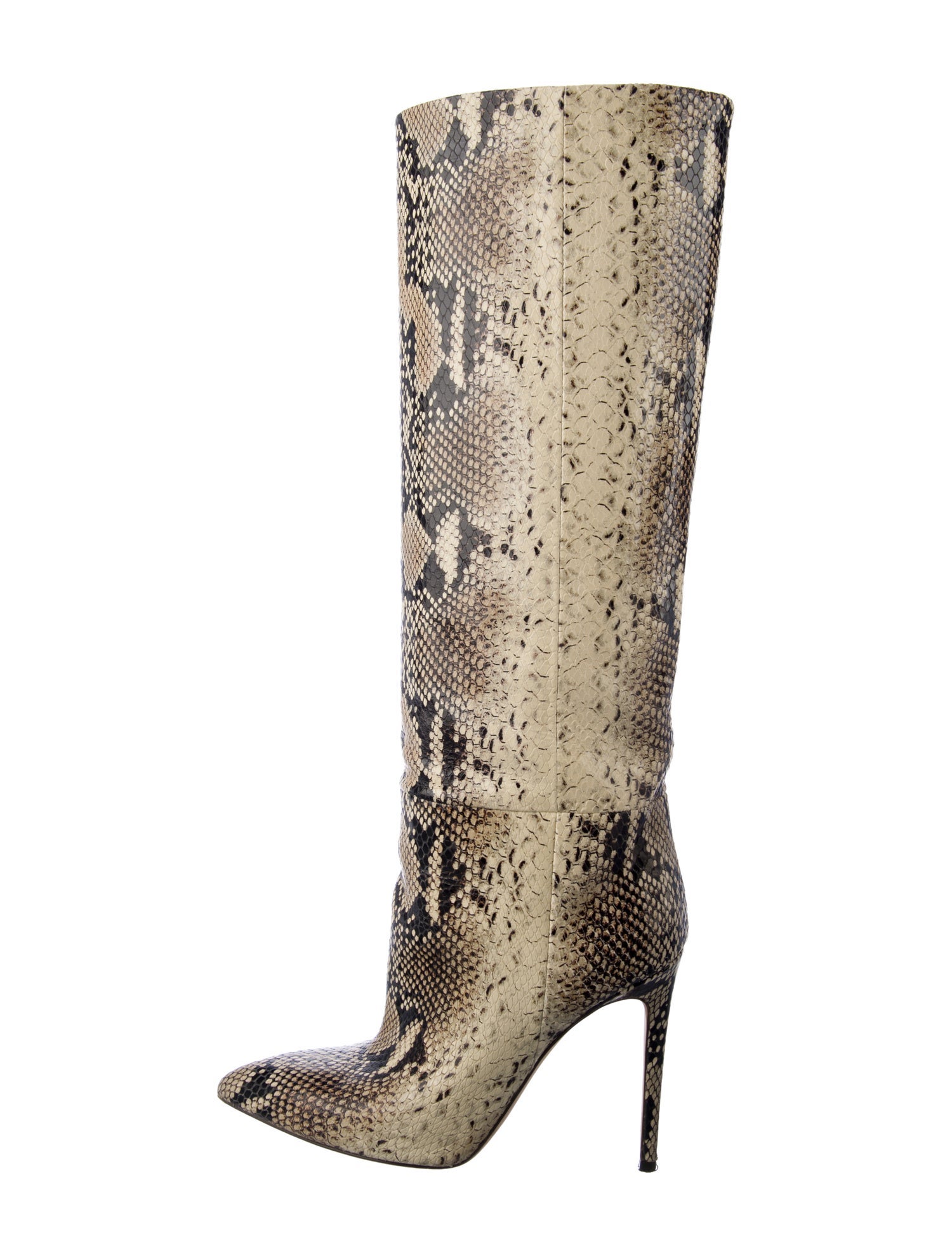 Paris Texas Leather Animal Print Boots