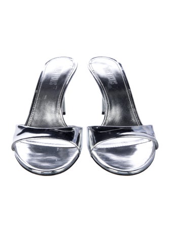 Paris Texas Leather Slides