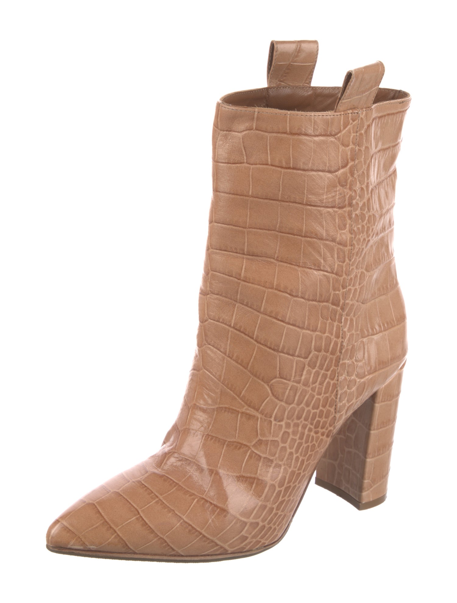 Paris Texas Embossed Leather Animal Print Boots