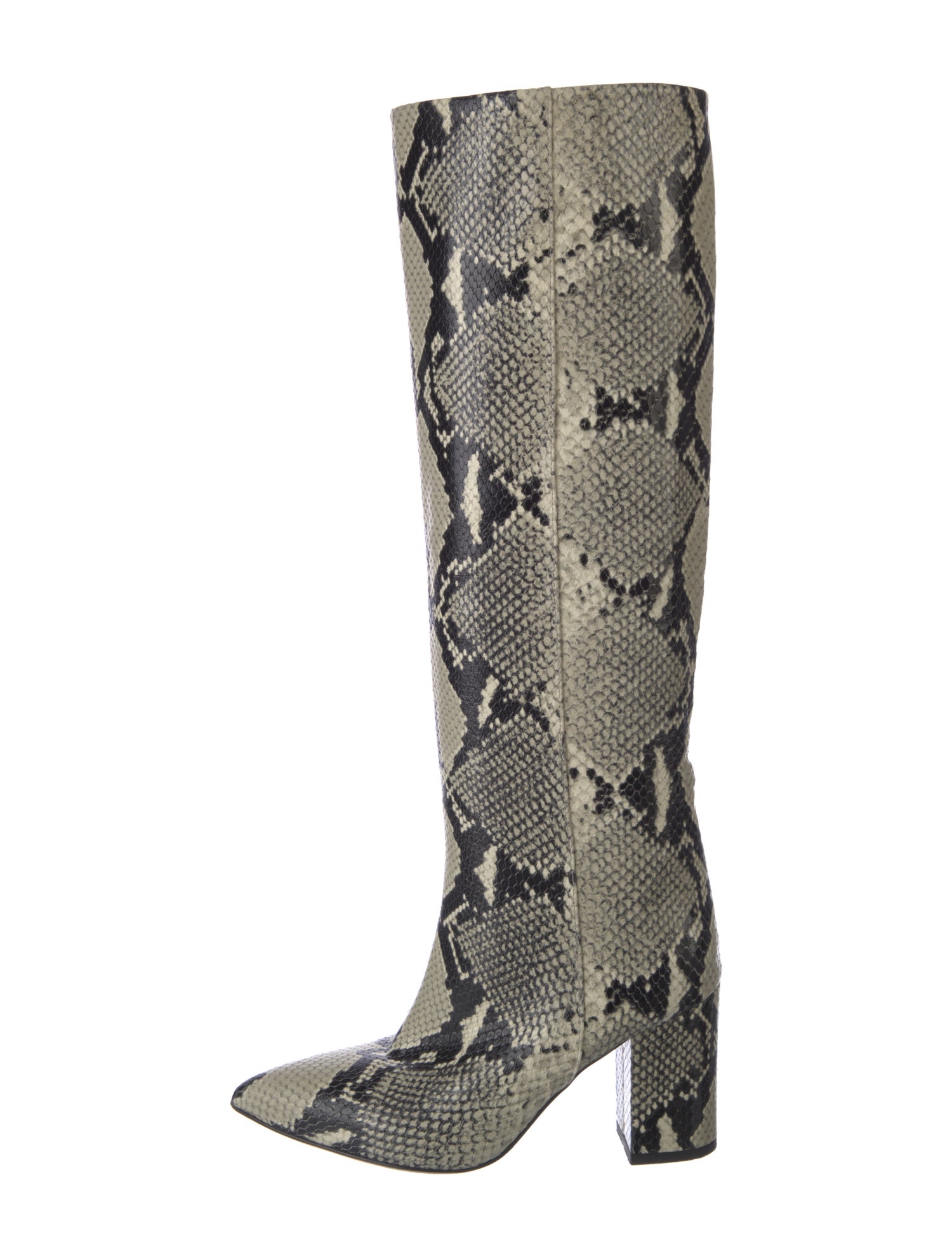 Paris Texas Snakeskin Animal Print Boots