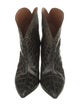 Paris Texas Leather Animal Print Western Boots