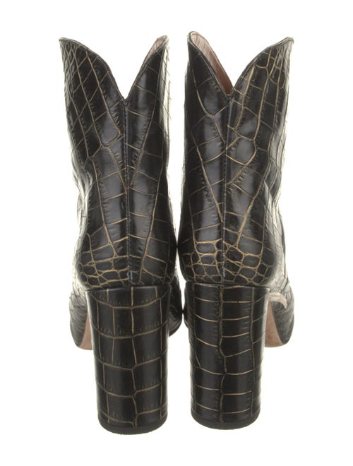 Paris Texas Leather Animal Print Western Boots